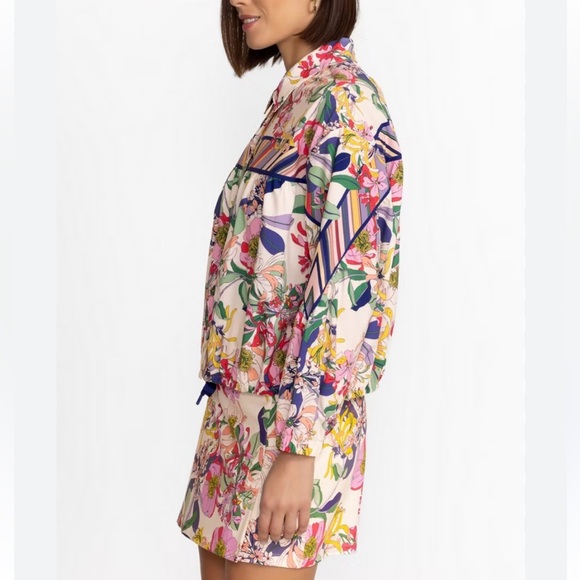 JOHNNY WAS BEE ACTIVE LIGHTWEIGHT BOMBER JACKET SIZE MEDIUM NWT RETAIL $340. - Picture 5 of 15